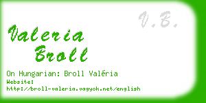 valeria broll business card